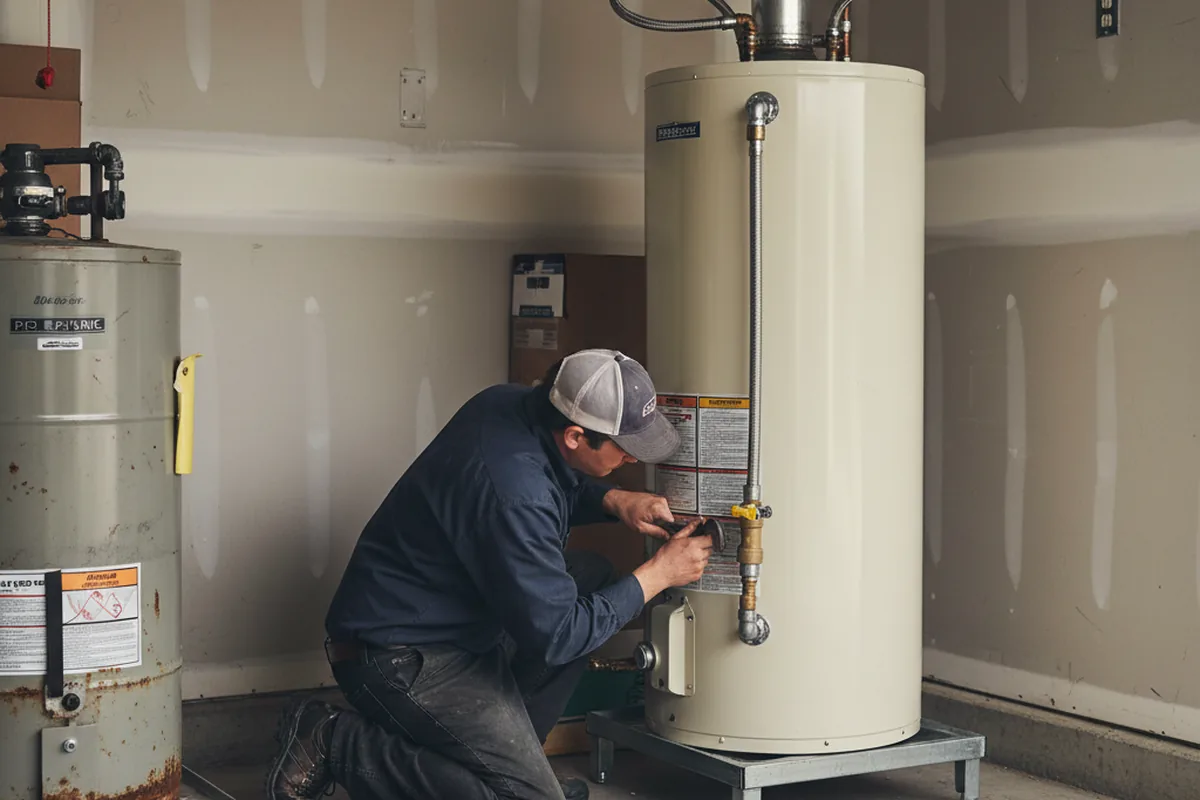 Water heater and shutoff valve replacement in Old Bridge