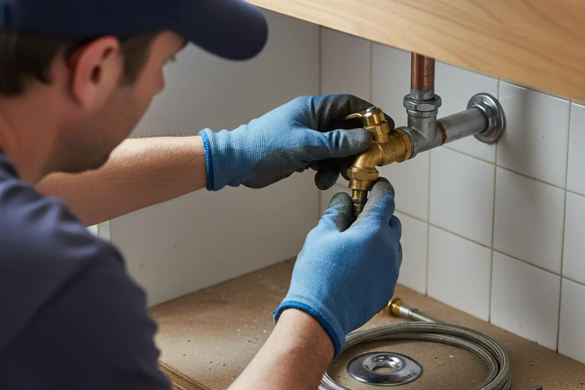 Shutoff valve and fitting work during Faucet and Fixture Repair in Old Bridge